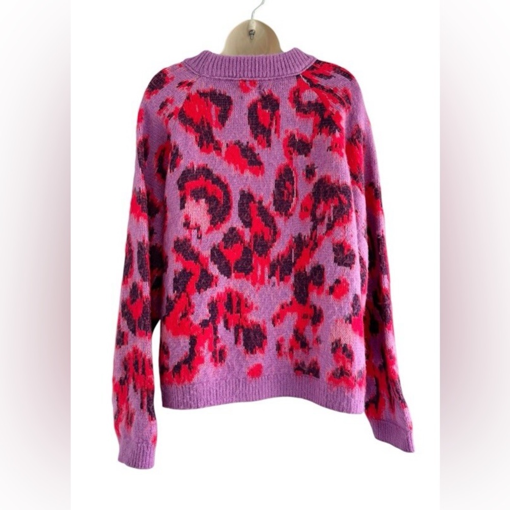 Entro Purple and Red Patterned Sweater - Picture 4 of 7